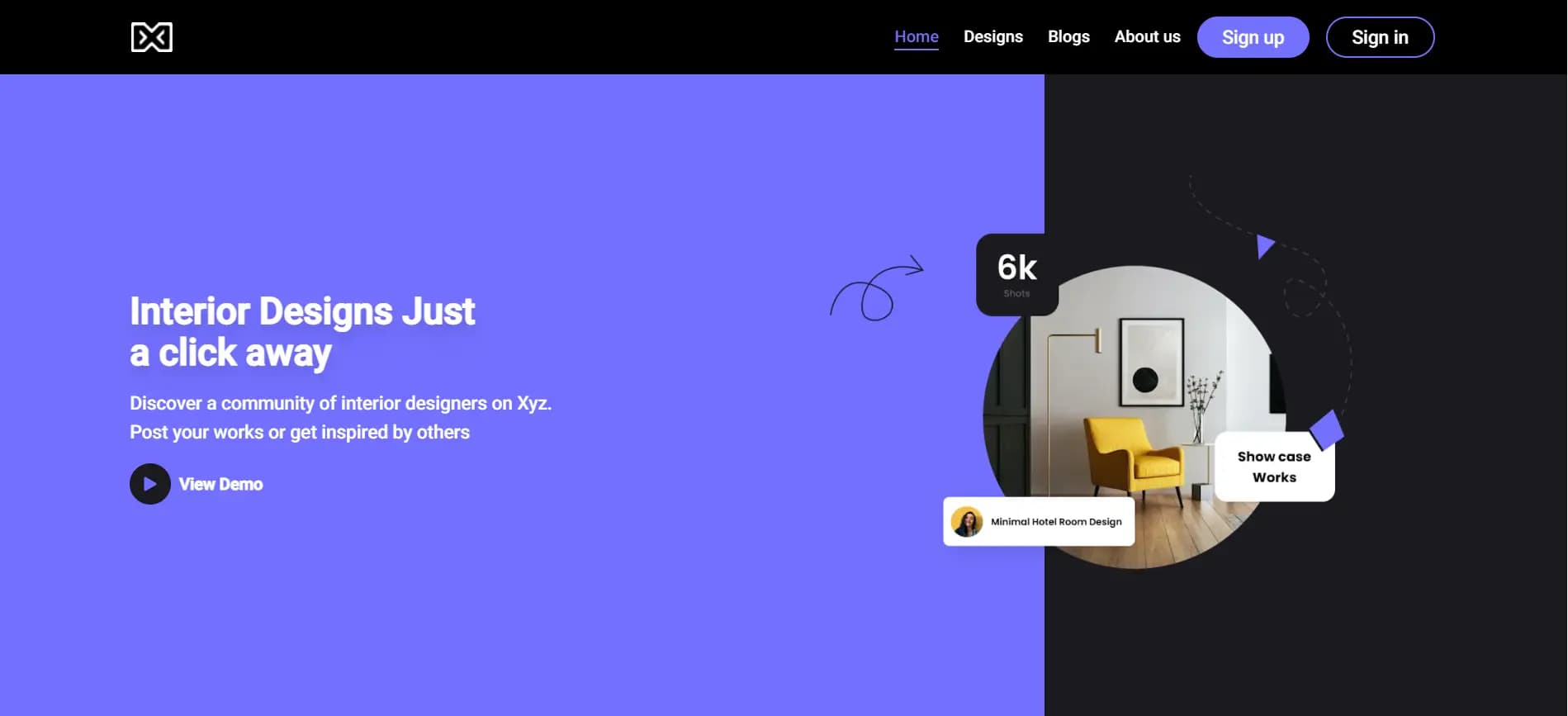 Inspiration platform for interior designers